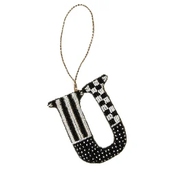 Holiday|MacKenzie-Childs Monogram Beaded U Ornament