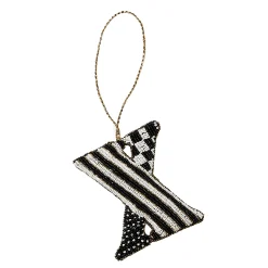 Holiday|MacKenzie-Childs Monogram Beaded X Ornament