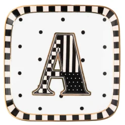 Dinnerware & Flatware|MacKenzie-Childs Monogram Dish - A