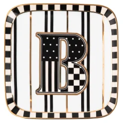 Dinnerware & Flatware|MacKenzie-Childs Monogram Dish - B