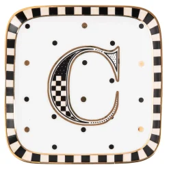 Dinnerware & Flatware|MacKenzie-Childs Monogram Dish - C