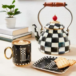 Dinnerware & Flatware|MacKenzie-Childs Monogram Dish - C