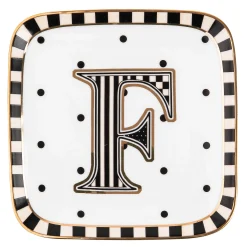 Dinnerware & Flatware|MacKenzie-Childs Monogram Dish - F