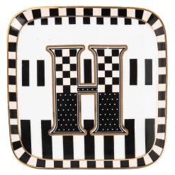 Dinnerware & Flatware|MacKenzie-Childs Monogram Dish - H