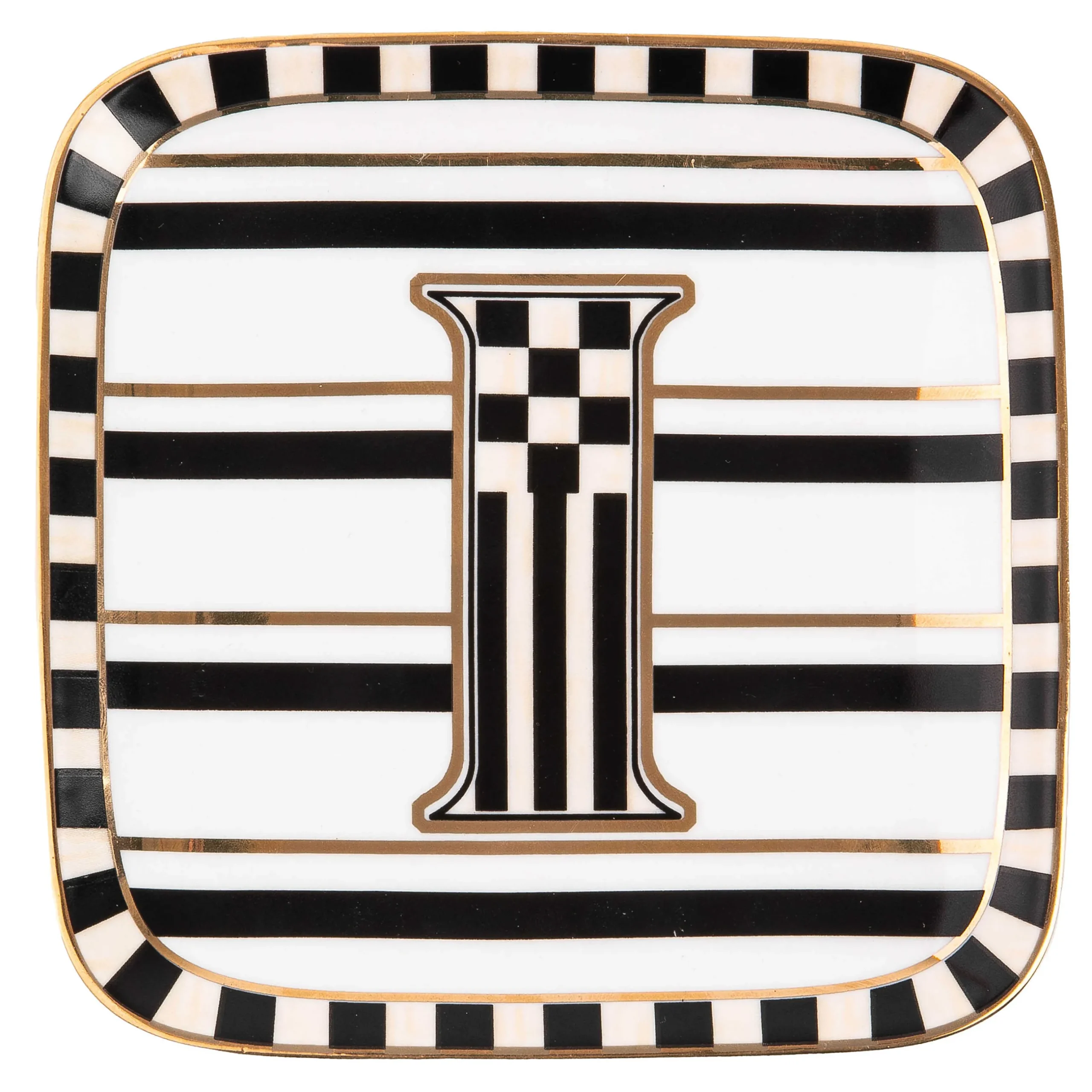 Dinnerware & Flatware|MacKenzie-Childs Monogram Dish - I