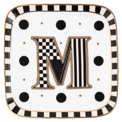 Dinnerware & Flatware|MacKenzie-Childs Monogram Dish - M
