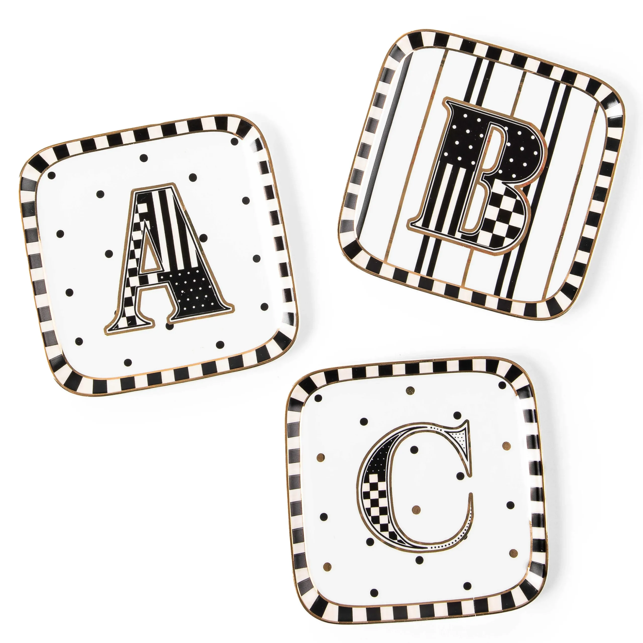 Dinnerware & Flatware|MacKenzie-Childs Monogram Dish - M