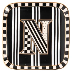Dinnerware & Flatware|MacKenzie-Childs Monogram Dish - N