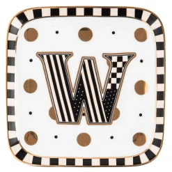 Dinnerware & Flatware|MacKenzie-Childs Monogram Dish - W