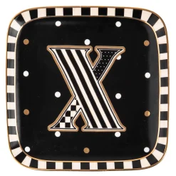 Dinnerware & Flatware|MacKenzie-Childs Monogram Dish - X