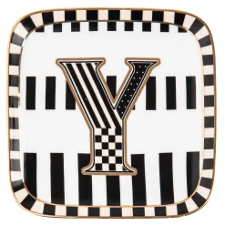 Dinnerware & Flatware|MacKenzie-Childs Monogram Dish - Y