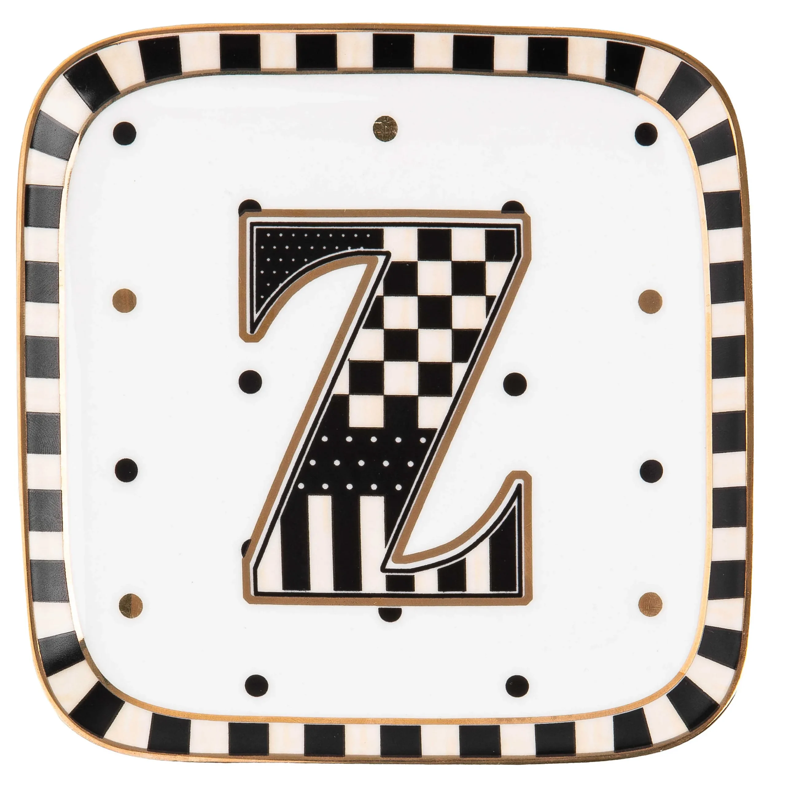 Dinnerware & Flatware|MacKenzie-Childs Monogram Dish - Z