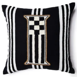 Pillows, Throws, & Cushions|MacKenzie-Childs Monogram I Beaded Throw Pillow