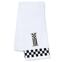 Bath & Bath Accessories|MacKenzie-Childs Monogram I Check Hand Towel