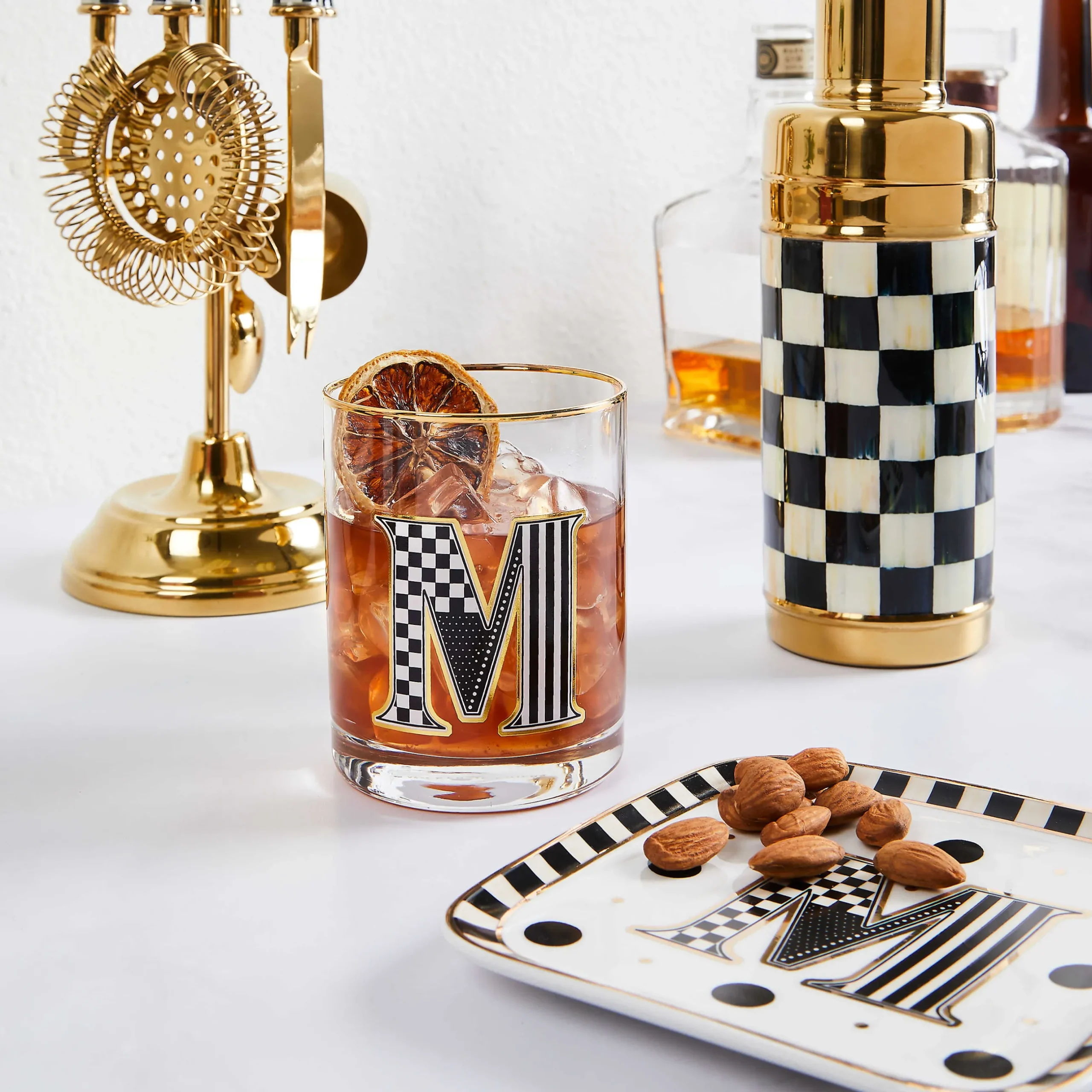 Holiday|Drinkware|MacKenzie-Childs Monogram Tumbler - K