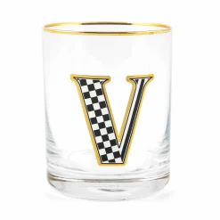 Holiday|Drinkware|MacKenzie-Childs Monogram Tumbler - V