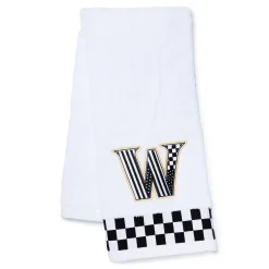 Bath & Bath Accessories|MacKenzie-Childs Monogram W Check Hand Towel
