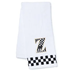 Bath & Bath Accessories|MacKenzie-Childs Monogram Z Check Hand Towel