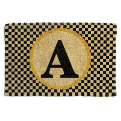 Outdoor|Rugs|MacKenzie-Childs Monogrammed A Entrance Mat