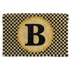 Outdoor|Rugs|MacKenzie-Childs Monogrammed B Entrance Mat