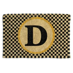 Outdoor|Rugs|MacKenzie-Childs Monogrammed D Entrance Mat
