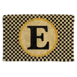 Outdoor|Rugs|MacKenzie-Childs Monogrammed E Entrance Mat