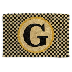 Outdoor|Rugs|MacKenzie-Childs Monogrammed G Entrance Mat