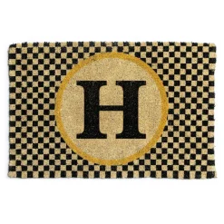 Outdoor|Rugs|MacKenzie-Childs Monogrammed H Entrance Mat