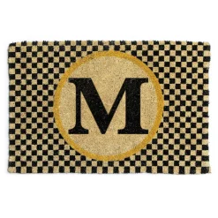 Outdoor|Rugs|MacKenzie-Childs Monogrammed M Entrance Mat