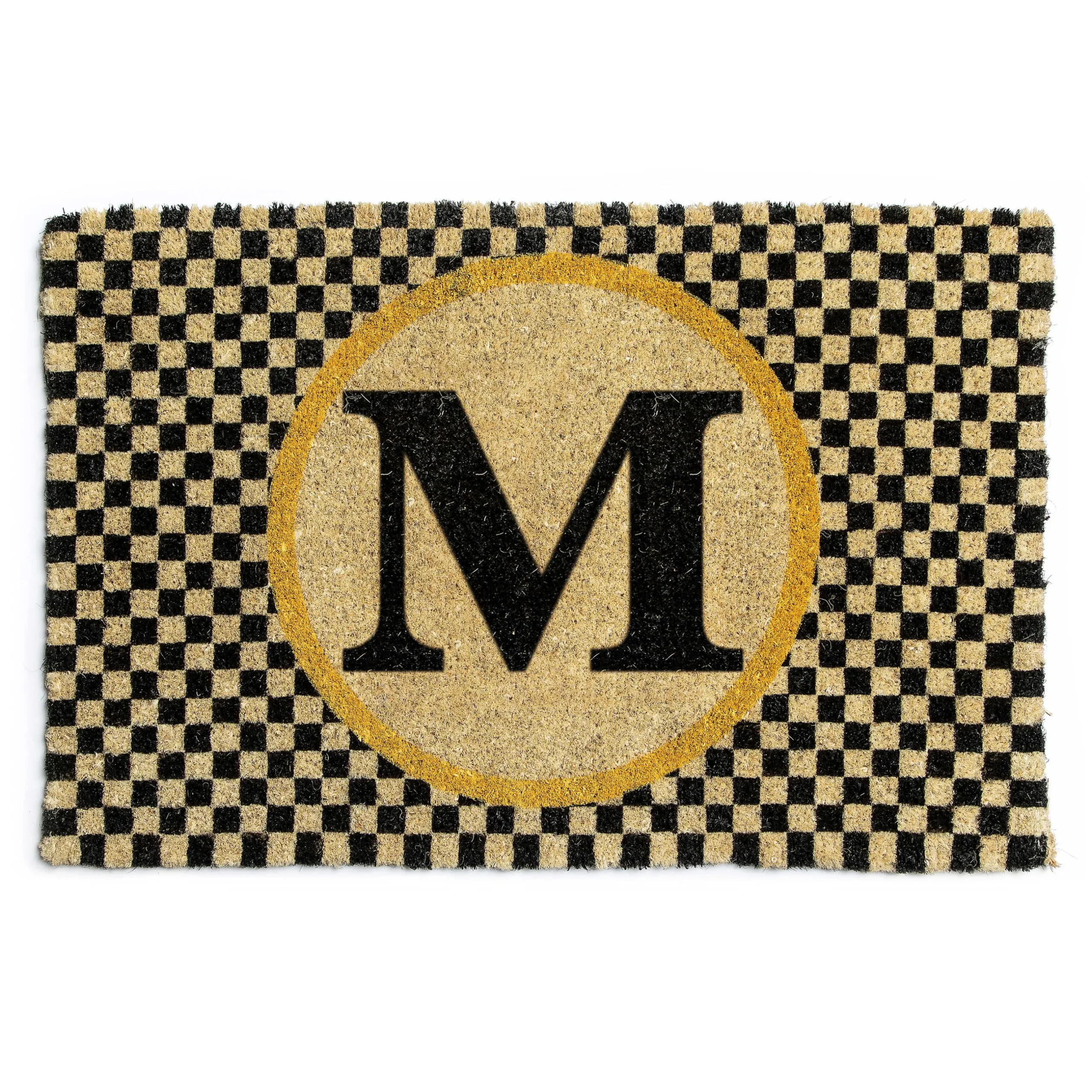 Outdoor|Rugs|MacKenzie-Childs Monogrammed M Entrance Mat