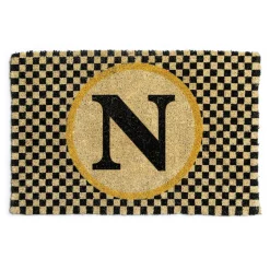 Outdoor|Rugs|MacKenzie-Childs Monogrammed N Entrance Mat