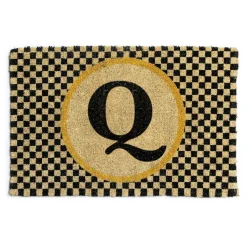 Outdoor|Rugs|MacKenzie-Childs Monogrammed Q Entrance Mat
