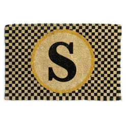 Outdoor|Rugs|MacKenzie-Childs Monogrammed S Entrance Mat