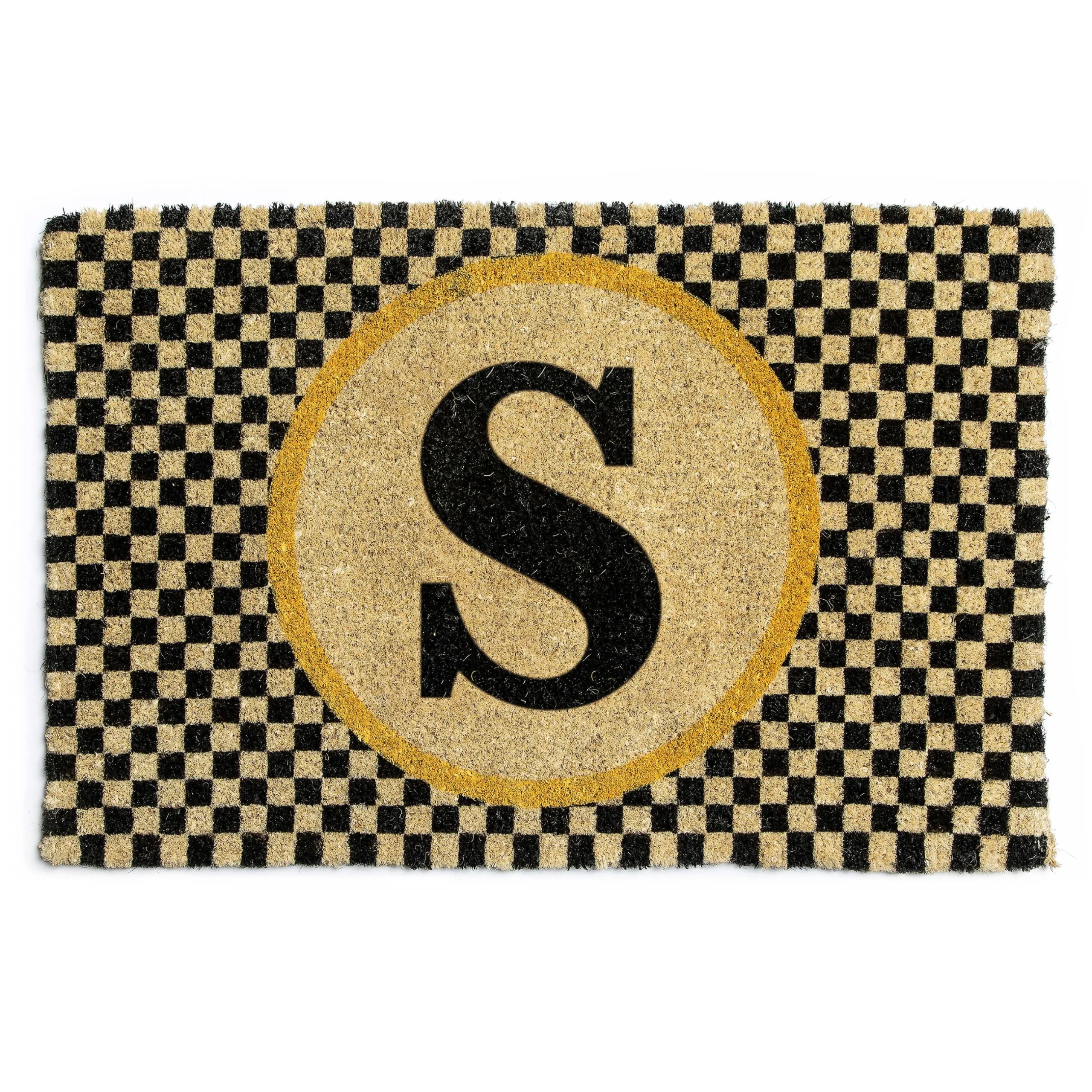 Outdoor|Rugs|MacKenzie-Childs Monogrammed S Entrance Mat