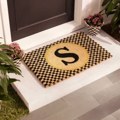 Outdoor|Rugs|MacKenzie-Childs Monogrammed S Entrance Mat