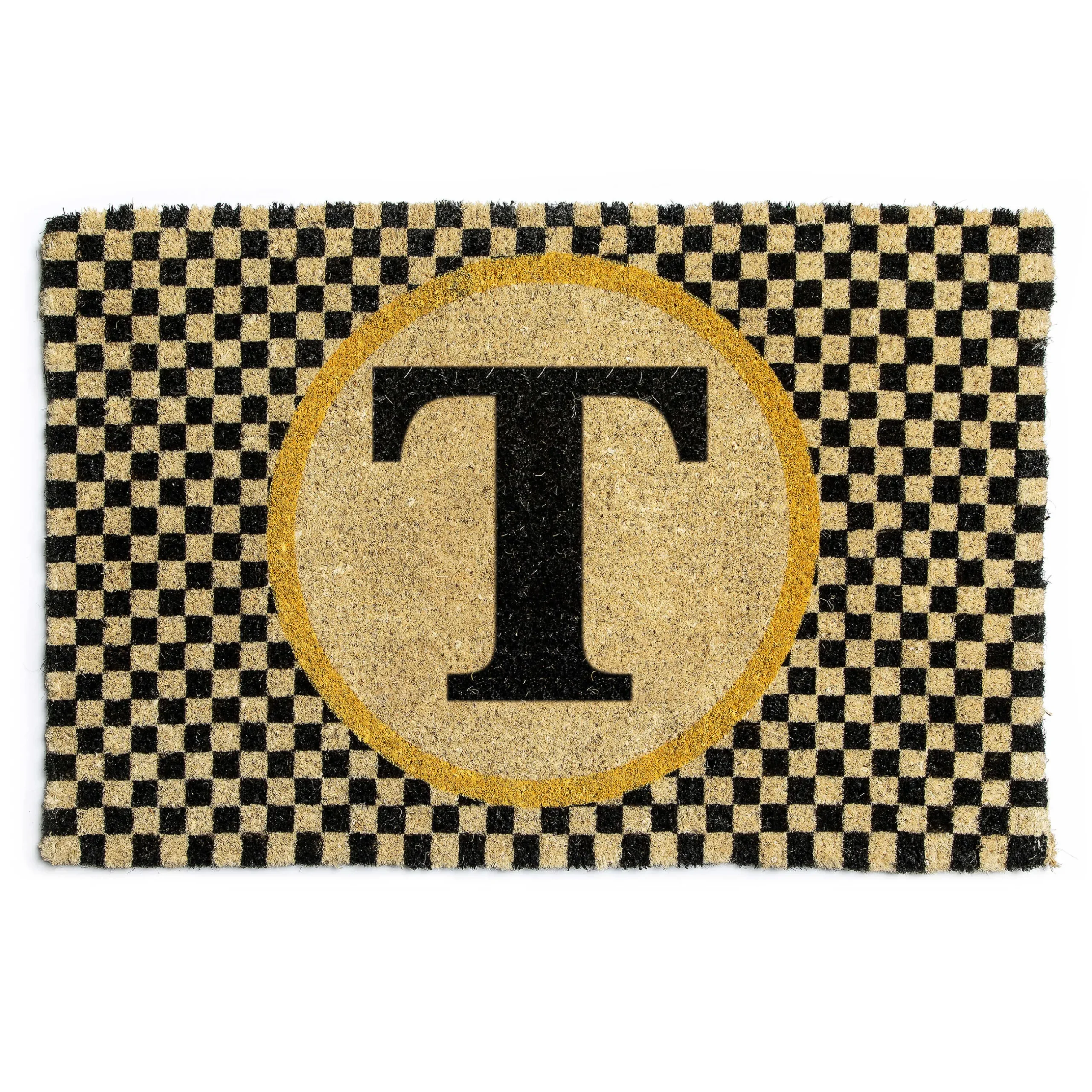 Outdoor|Rugs|MacKenzie-Childs Monogrammed T Entrance Mat