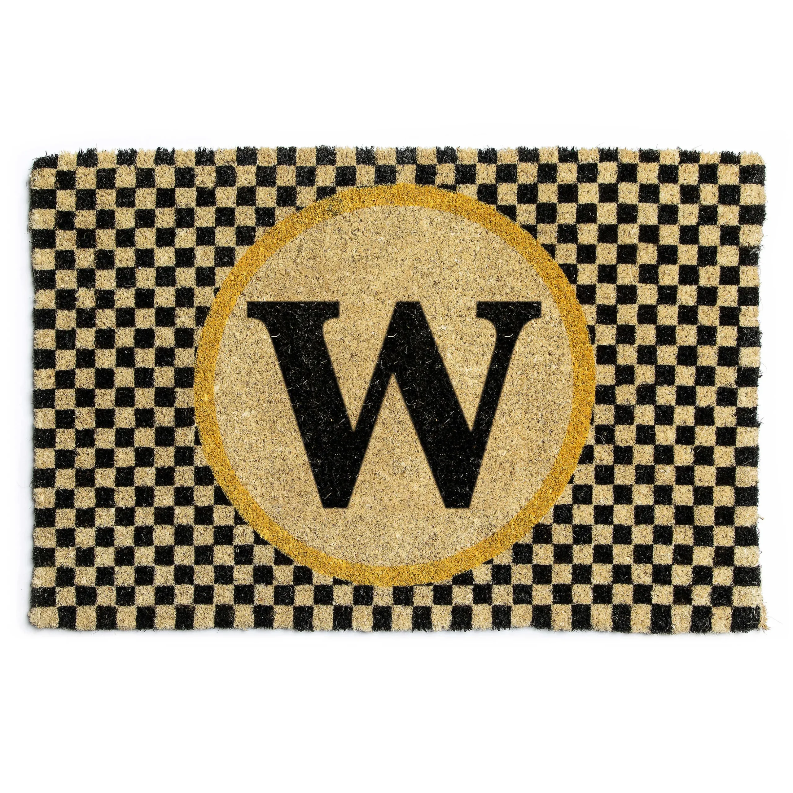Outdoor|Rugs|MacKenzie-Childs Monogrammed W Entrance Mat