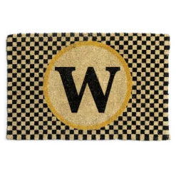 Outdoor|Rugs|MacKenzie-Childs Monogrammed W Entrance Mat