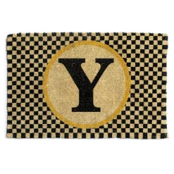Outdoor|Rugs|MacKenzie-Childs Monogrammed Y Entrance Mat