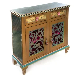 Storage Furniture|Living Room|MacKenzie-Childs Moonlight Garden Chest
