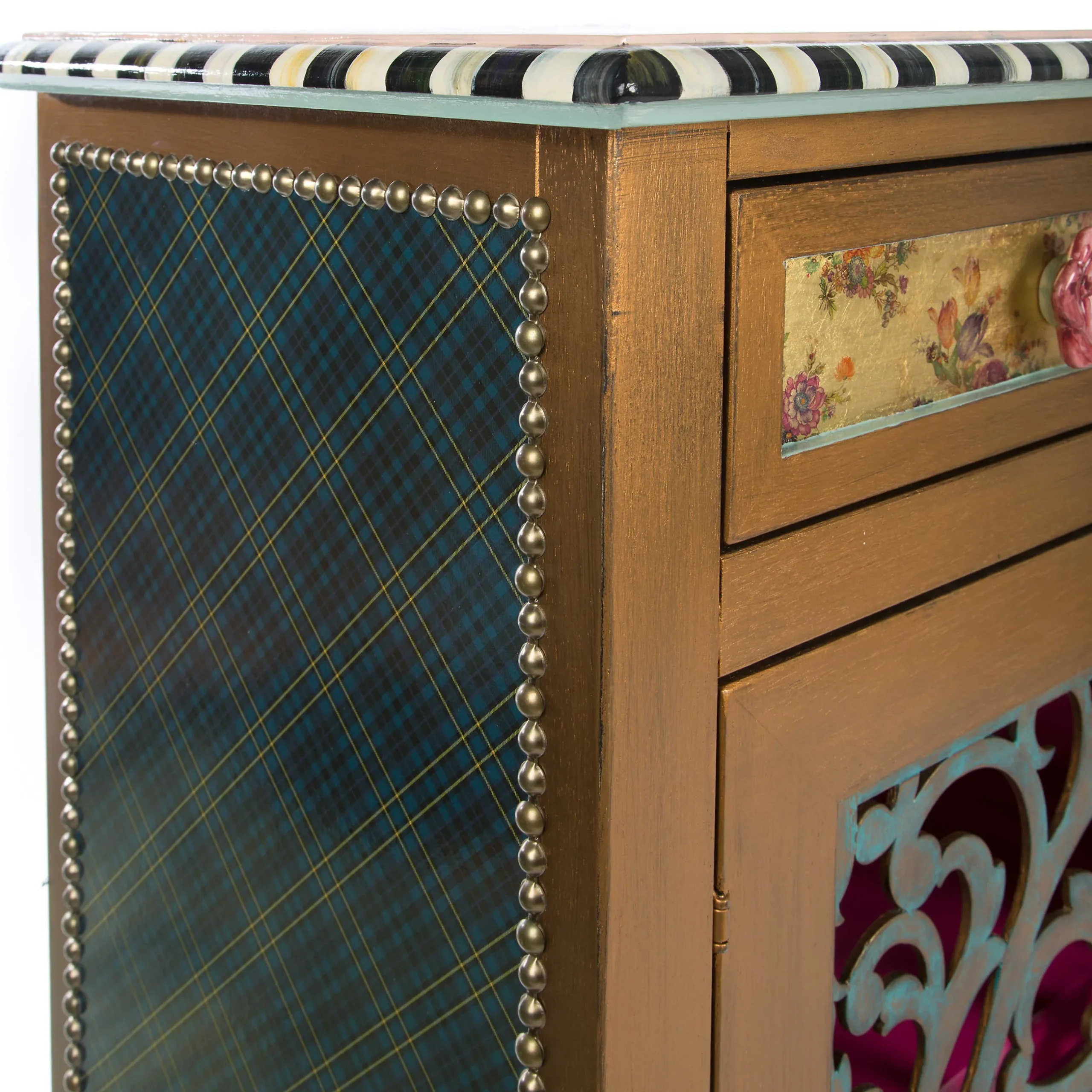 Storage Furniture|Living Room|MacKenzie-Childs Moonlight Garden Chest