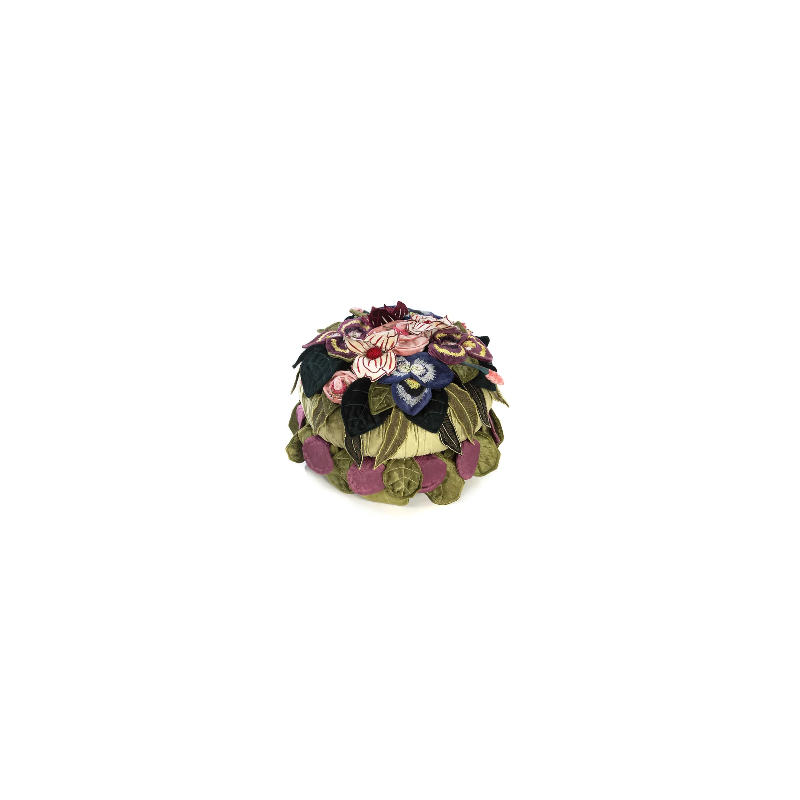 Living Room|MacKenzie-Childs Moonlight Garden Footstool