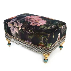 Living Room|MacKenzie-Childs Moonlight Garden Rumor Has It Ottoman