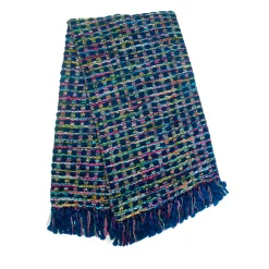 Pillows, Throws, & Cushions|Room Accents|MacKenzie-Childs Mosaic Basket Weave Throw