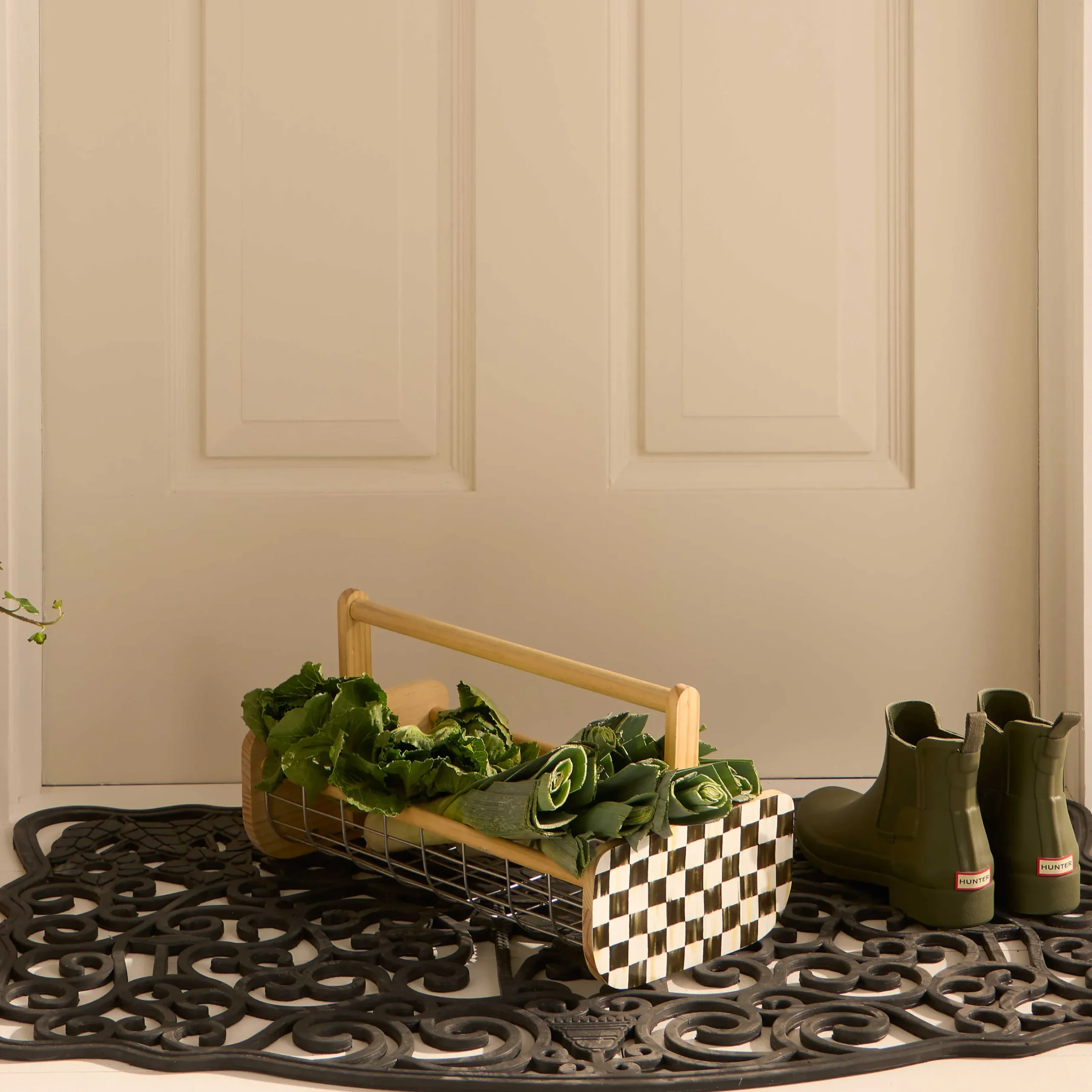 Outdoor|Rugs|MacKenzie-Childs Mrs. Powers Rubber Door Mat