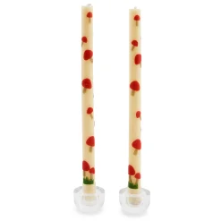 Candles & Fragrances|Fall Entertaining|MacKenzie-Childs Mushroom Dinner Candles, Set of 2