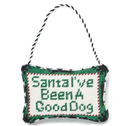 Holiday|MacKenzie-Childs Needlepoint Dog Lover Ornament