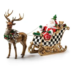 Holiday|Room Accents|MacKenzie-Childs Night Before Christmas Santa  Sleigh