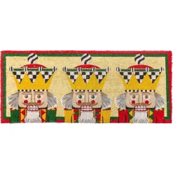 Holiday|Outdoor|MacKenzie-Childs Nutcracker Double Door Entrance Mat