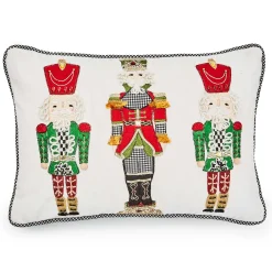 Pillows, Throws, & Cushions|MacKenzie-Childs Nutcracker Lumbar Pillow